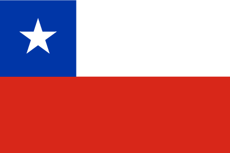 Franja de colores semitransparentes para bandera de Chile