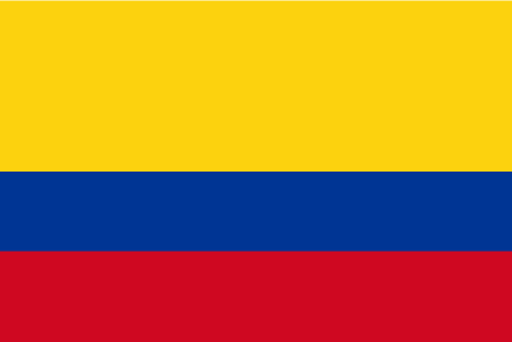 Franja de colores semitransparentes para bandera de Colombia